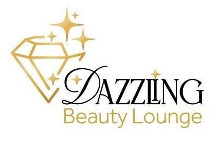 Dazzling Beauty Lounge logo with a gold diamond in Montgomery, Illinois, US.