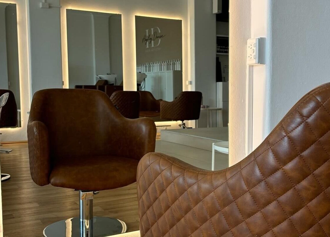 Luxurious seating area at HD Hair Artistry in Yokine, Western Australia, AU.