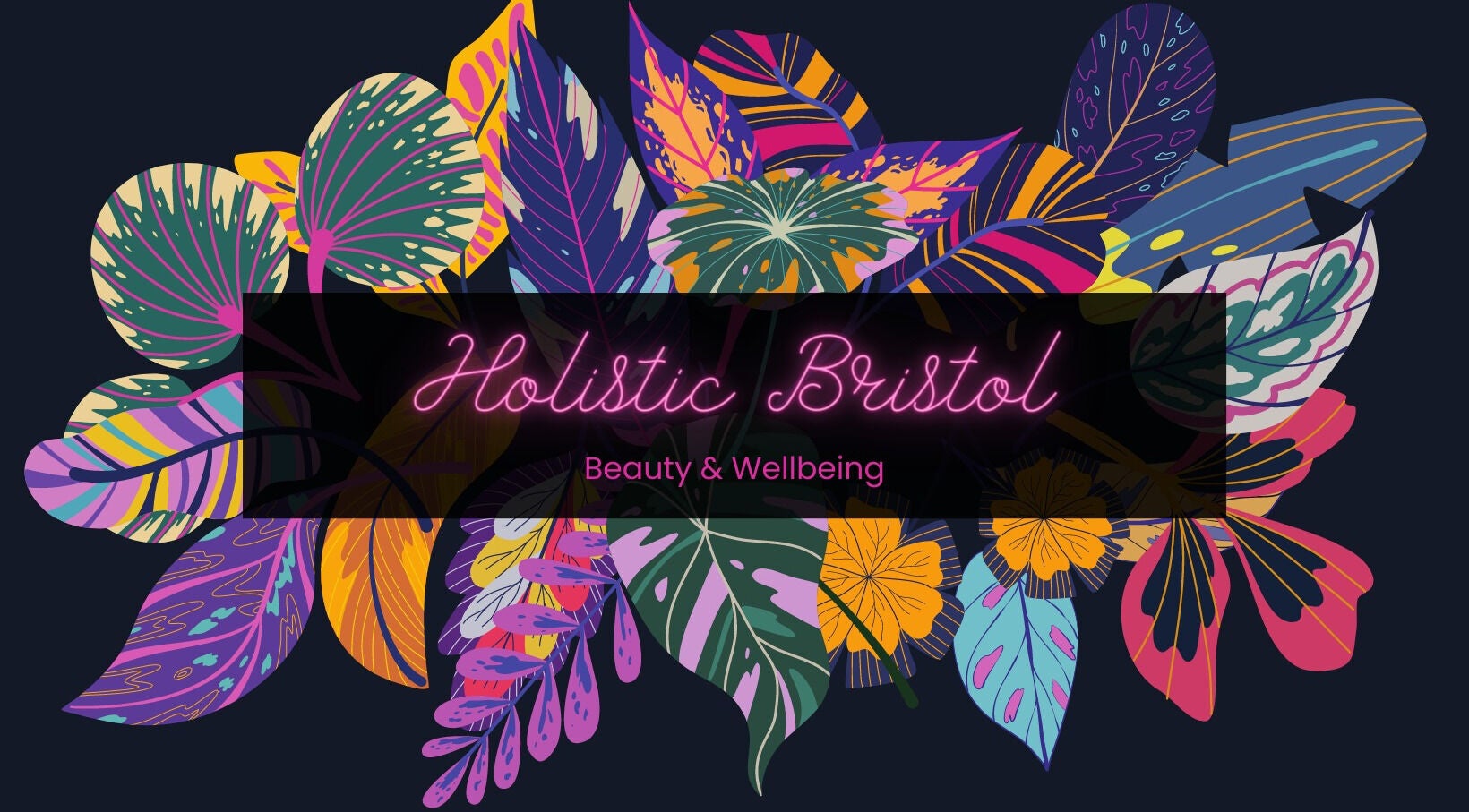 Vibrant floral backdrop featuring Holistic Bristol logo at Bristol, United Kingdom, GB.