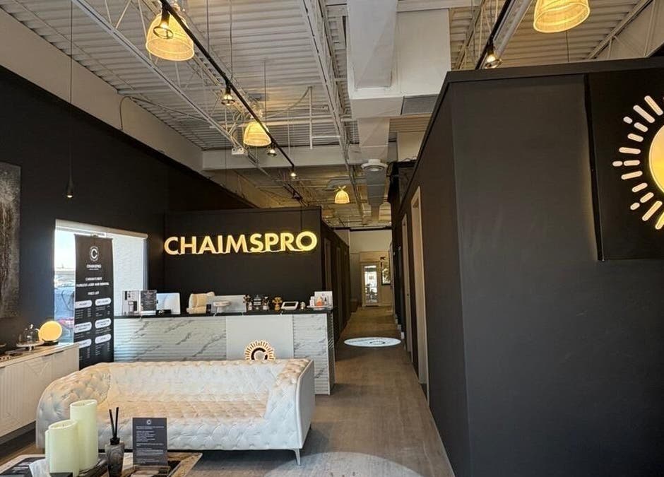 Elegant interior of ChaimsPro Medical Aesthetics - Pickering, located in Pickering, Ontario, CA, with chic decor.