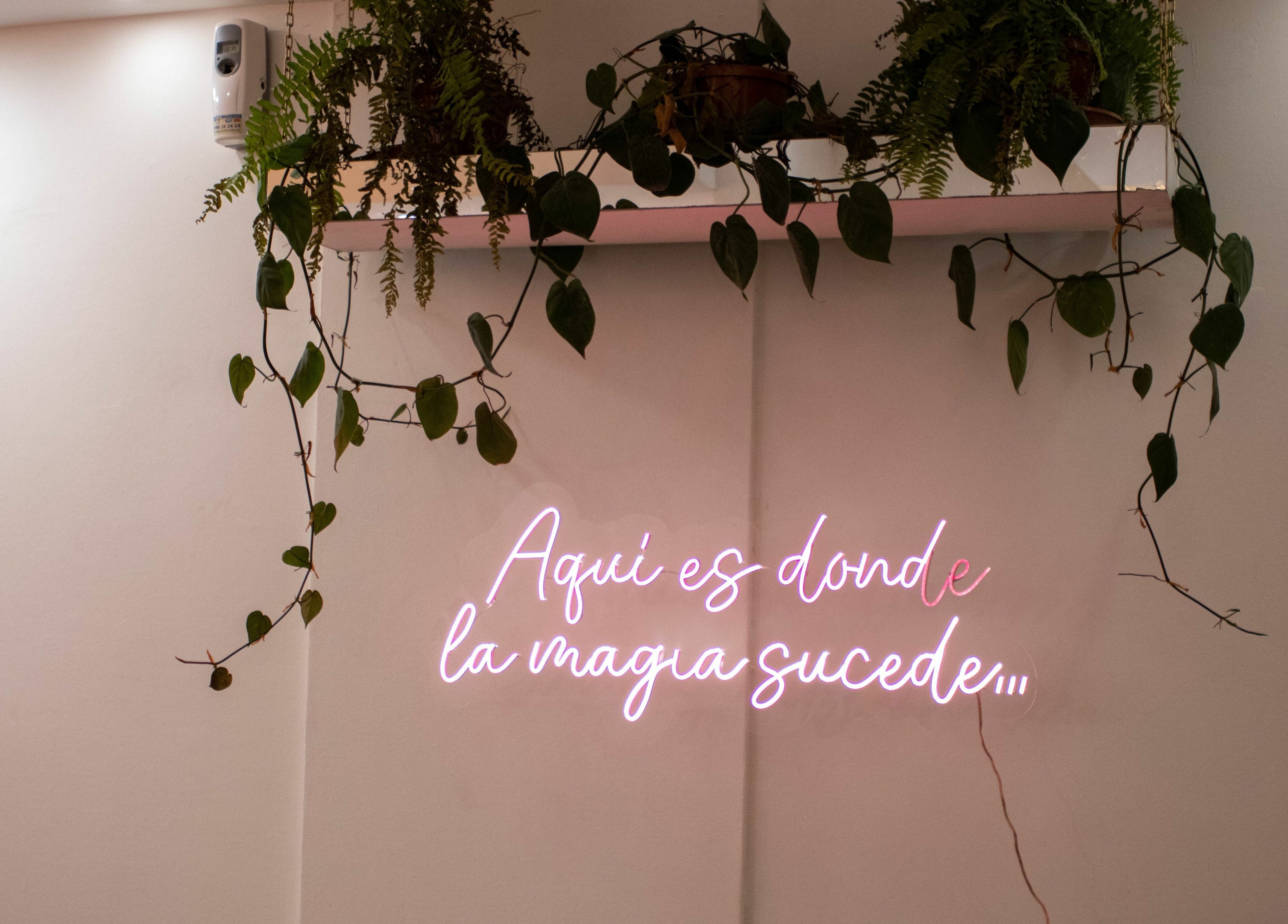 Neón decorativo en RH STUDIO UY- Suc. Pocitos, Montevideo, Departamento de Montevideo, UY.