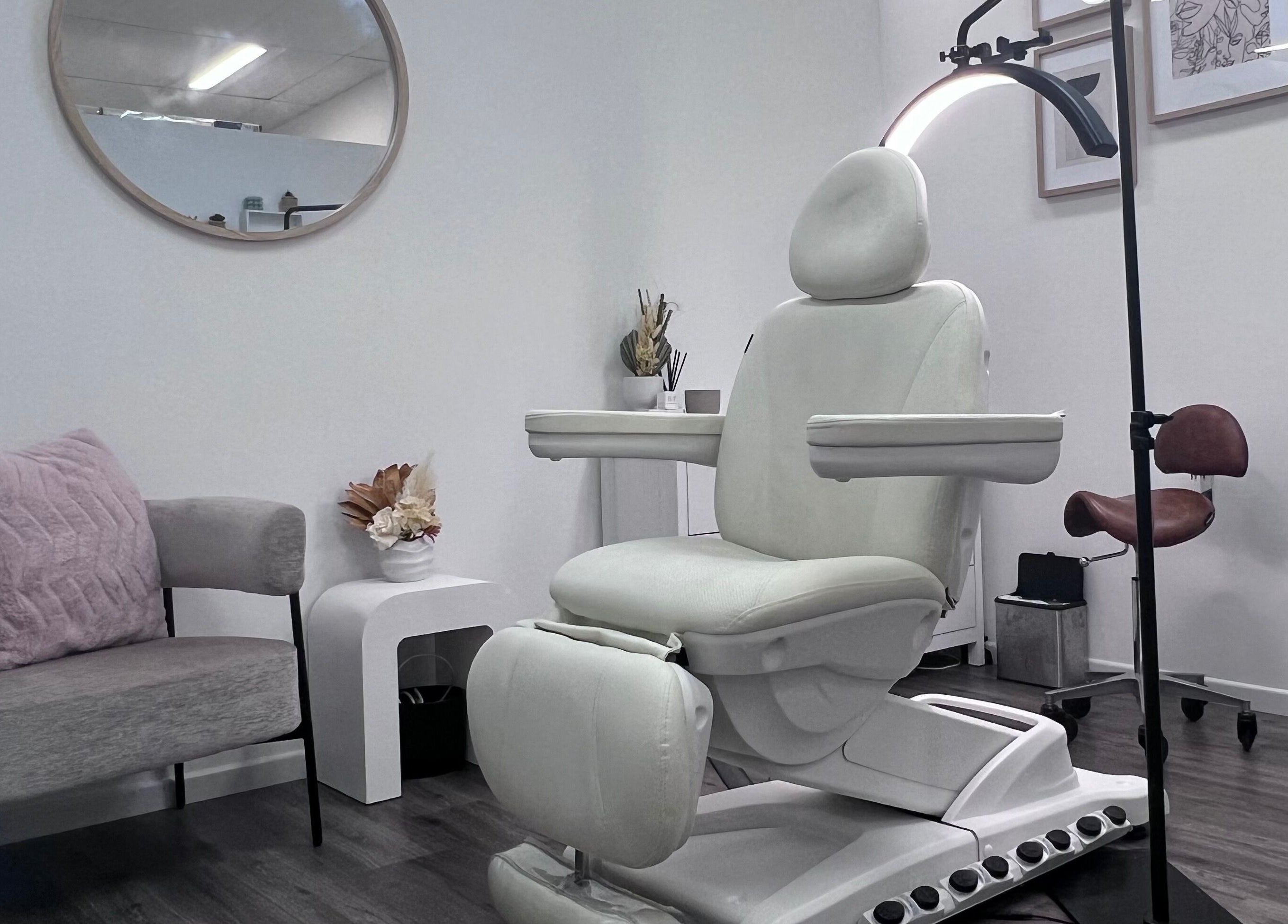 Comfortable spa chair at Bare Beauté, Mareeba, Queensland, AU, offering a tranquil beauty experience.