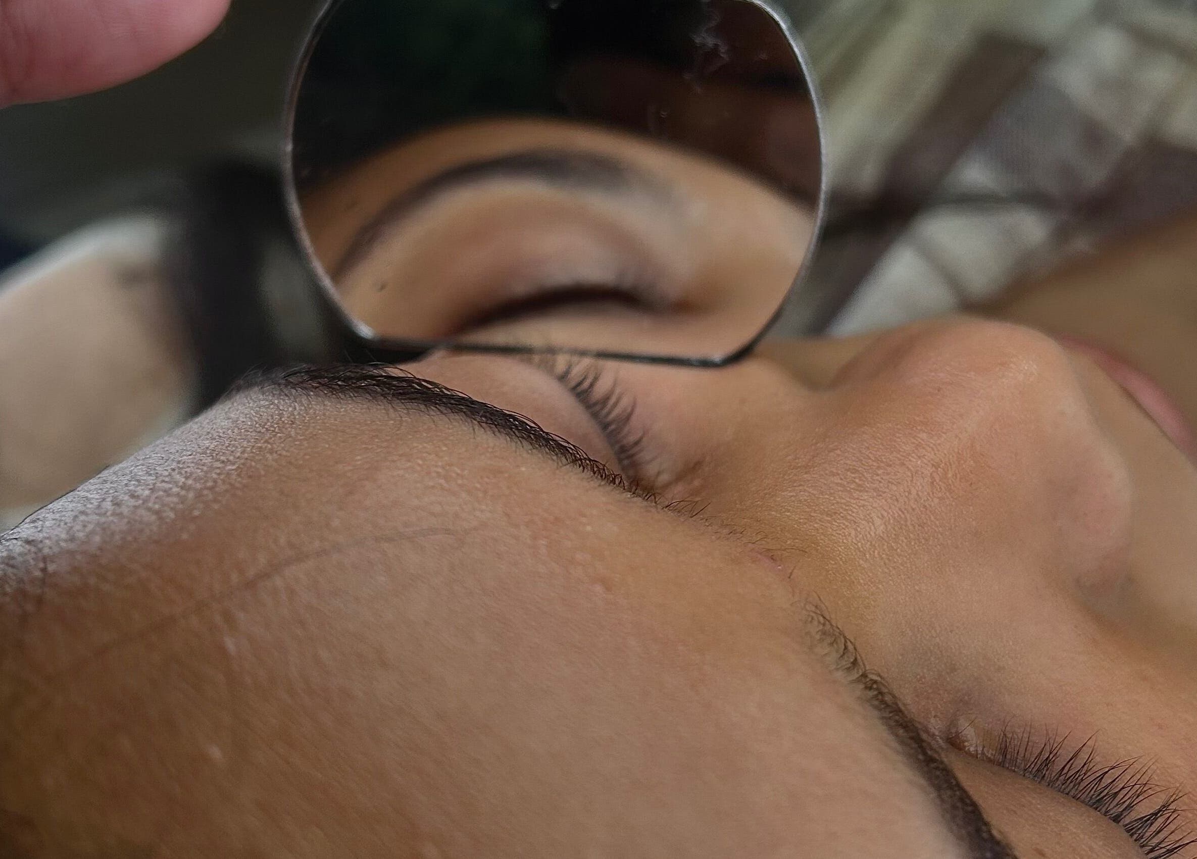 Eyebrow grooming at Pure Nail Care & Waxing, Cape Town, Western Cape, ZA, featuring precise detail work.