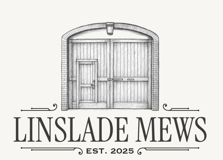 Illustrated entrance of Linslade Mews near Expressions Beauty Studios, Leighton Buzzard, England, GB.