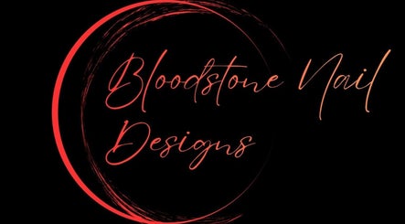 Bloodstone Nail Designs logo displayed in stylized text, La Valle, Wisconsin, US.