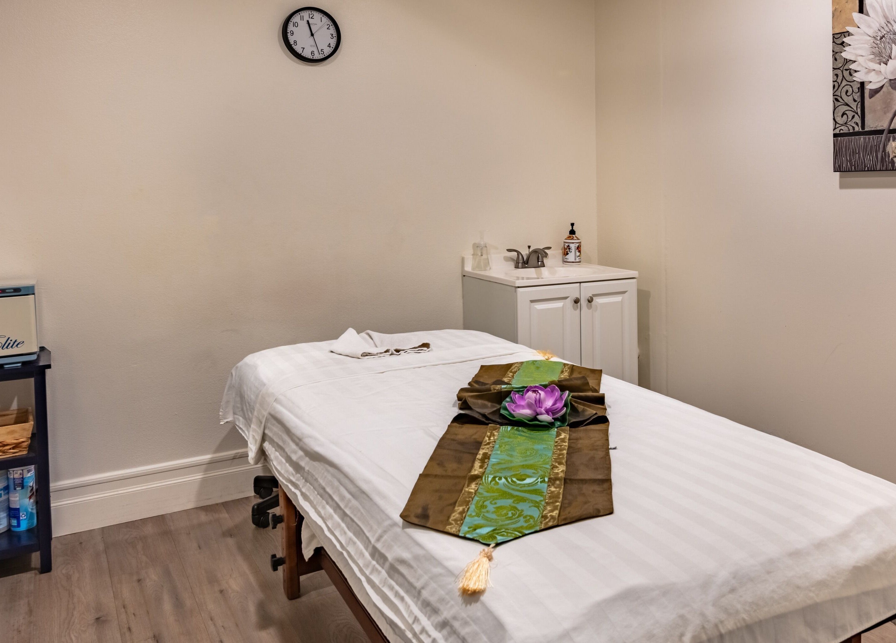 Tranquil massage room at Thai Balinese Massage & Spa, Scottsdale, Arizona, US, offering ultimate relaxation.