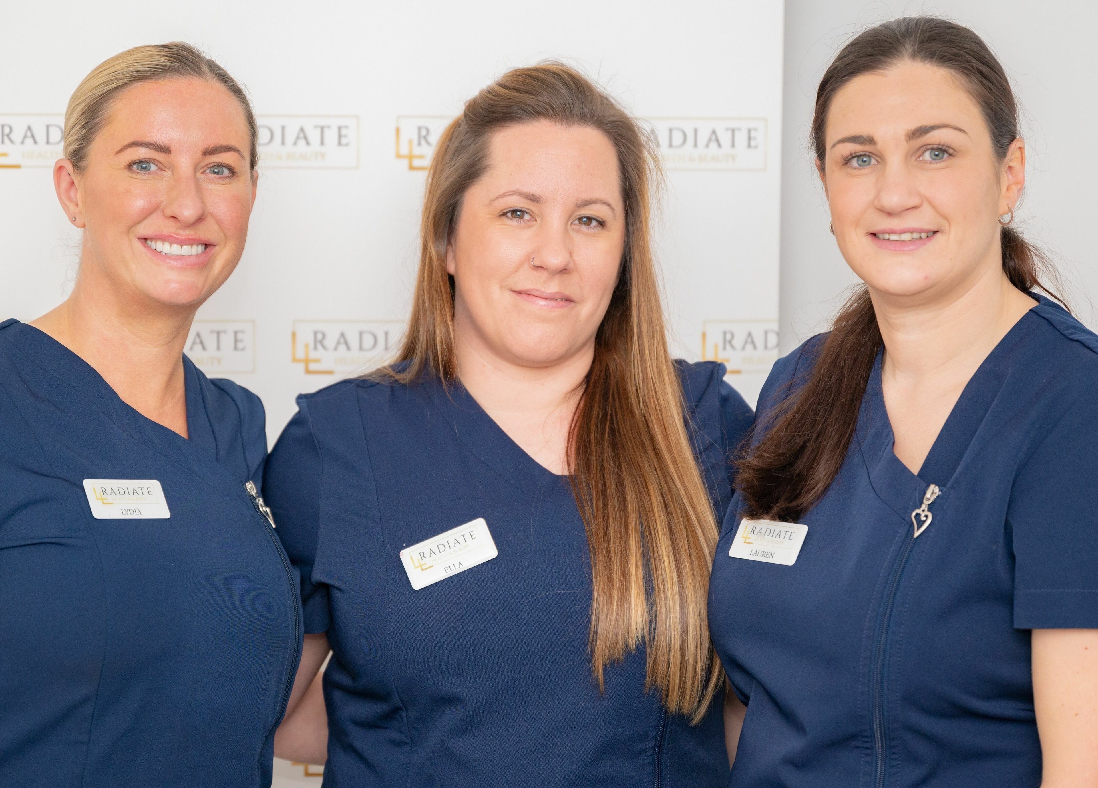 Professional team at Radiate Health and Beauty, Stockport, England, GB, showcasing expertise in wellness.