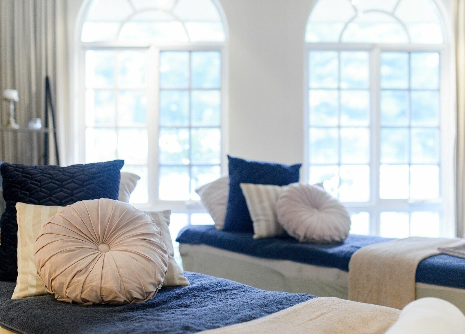 Elegant treatment room at Brookleigh Beauty and Spa, Upper Swan, Western Australia, AU with plush pillows.