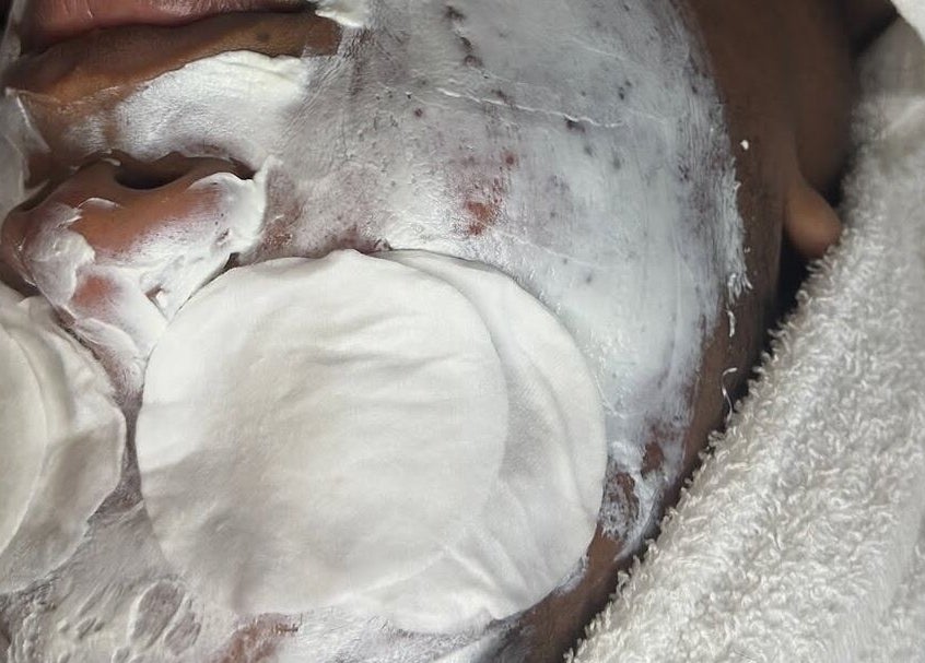 Luxurious facial treatment at Created by Lonna Skin and Body Spa, Belleville, New Jersey, US.