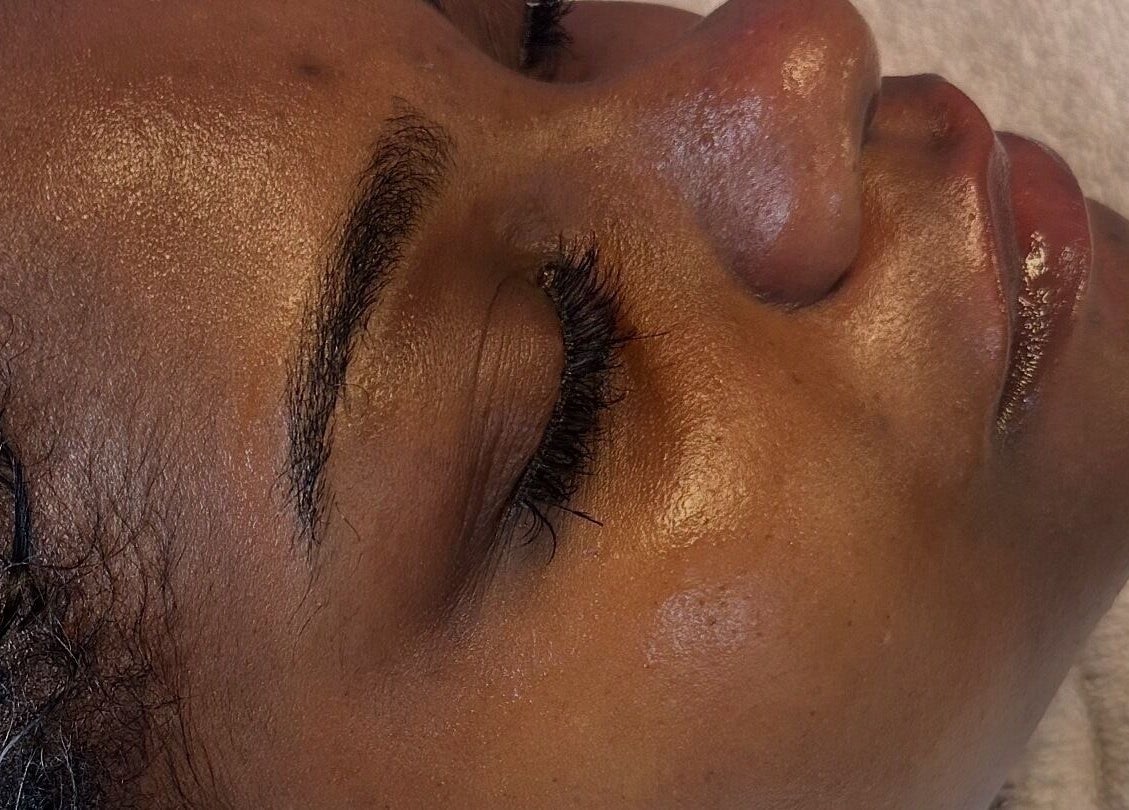 Facial treatment at Created by Lonna Skin and Body Spa in Belleville, New Jersey, US enhances natural glow.