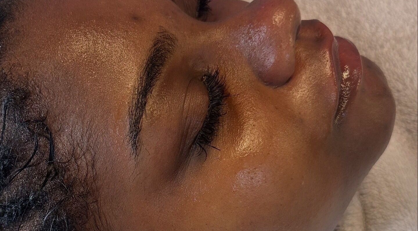 Facial treatment at Created by Lonna Skin and Body Spa in Belleville, New Jersey, US enhances natural glow.