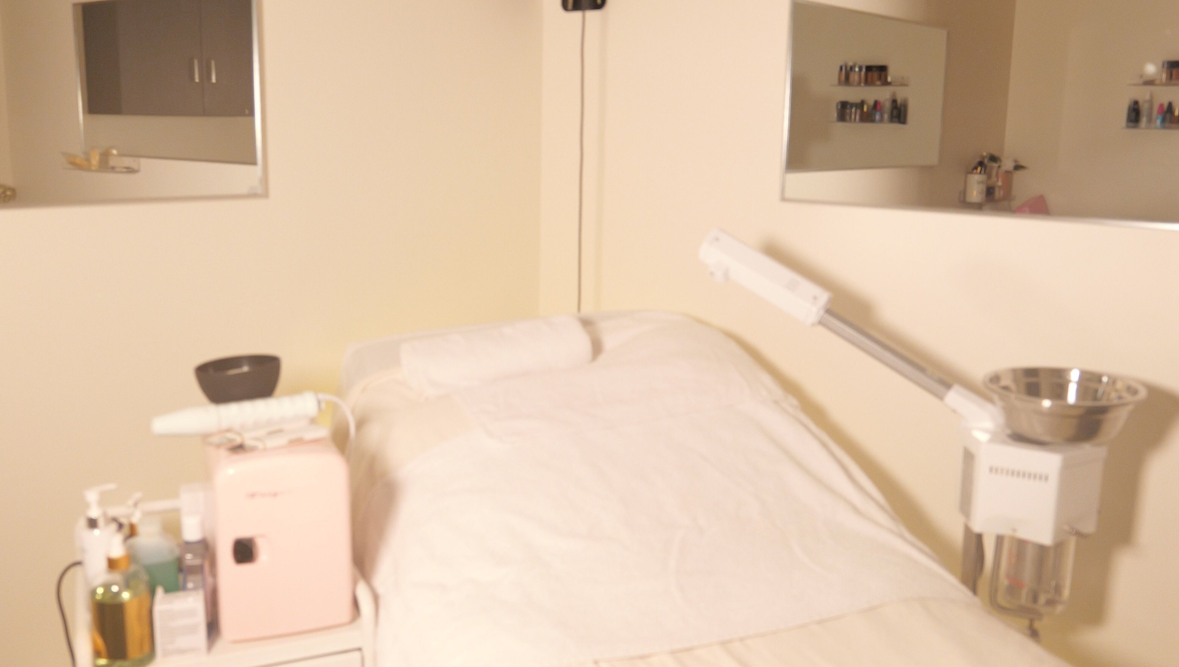 Spa room at CBL New York Location in Albany, New York, US, featuring a treatment bed and wellness equipment.