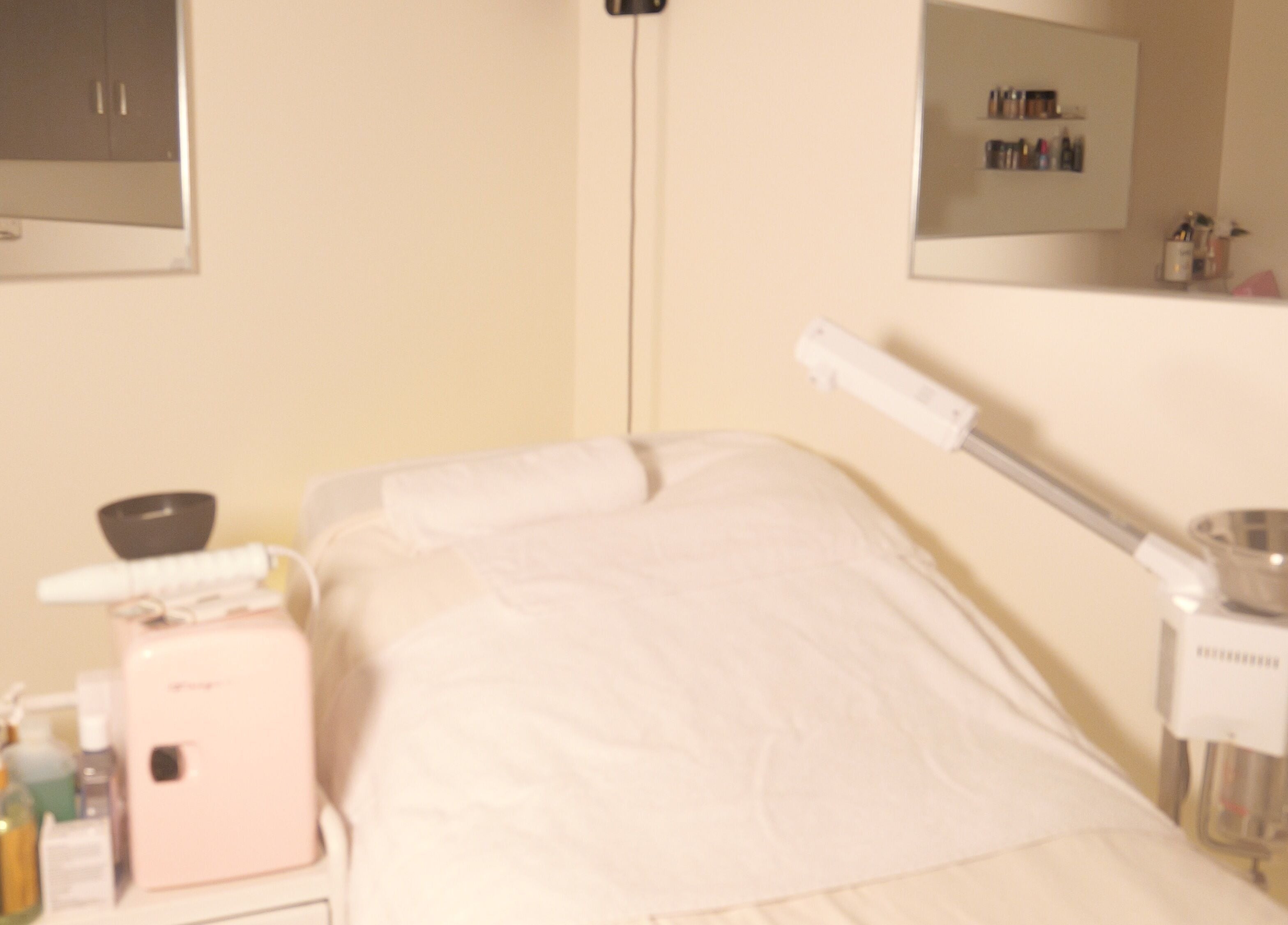 Spa room at CBL New York Location in Albany, New York, US, featuring a treatment bed and wellness equipment.