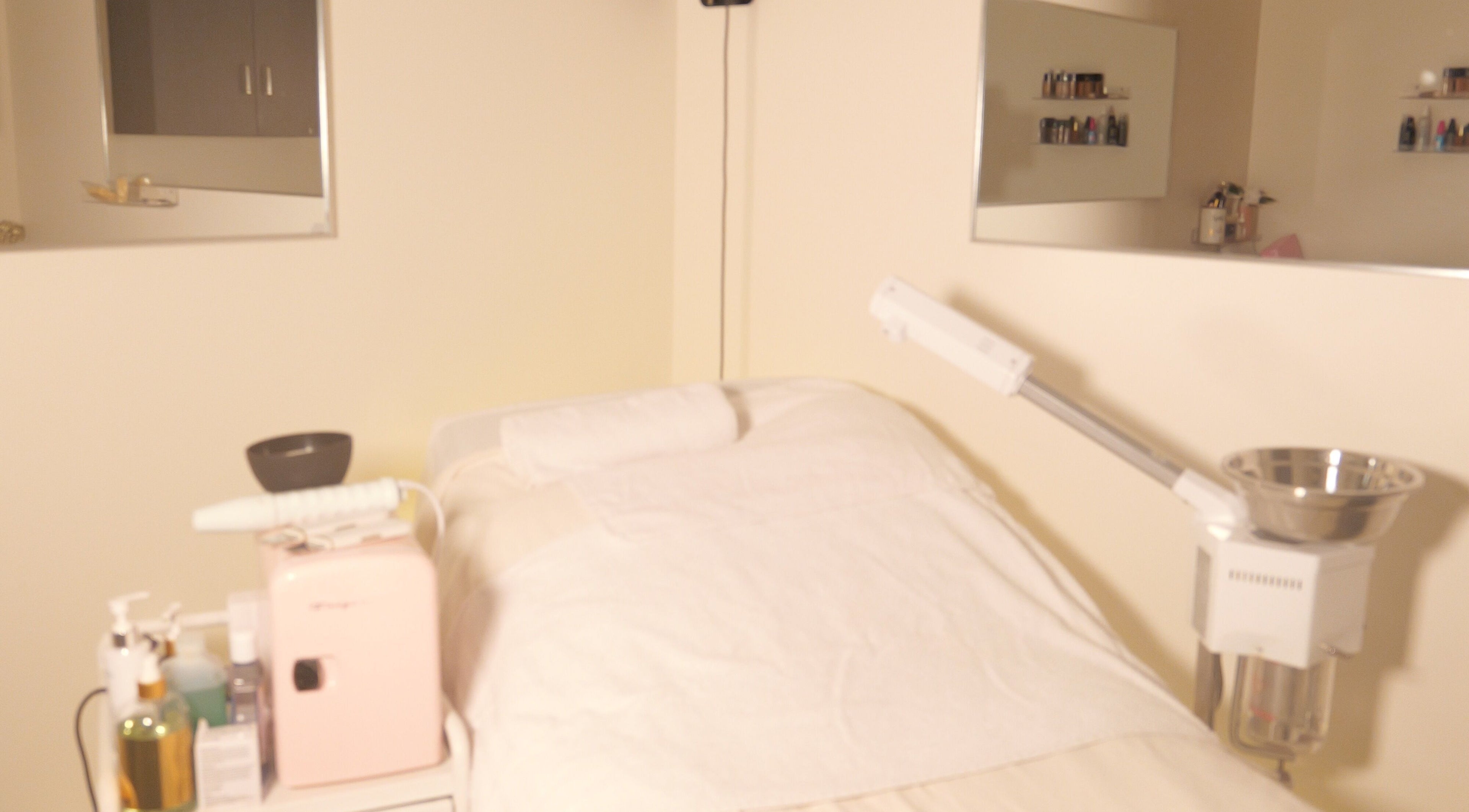 Spa room at CBL New York Location in Albany, New York, US, featuring a treatment bed and wellness equipment.