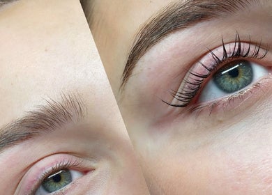 Beautiful lash enhancement at Senorita Lashes and Brows in Reedy Creek, Queensland, AU.