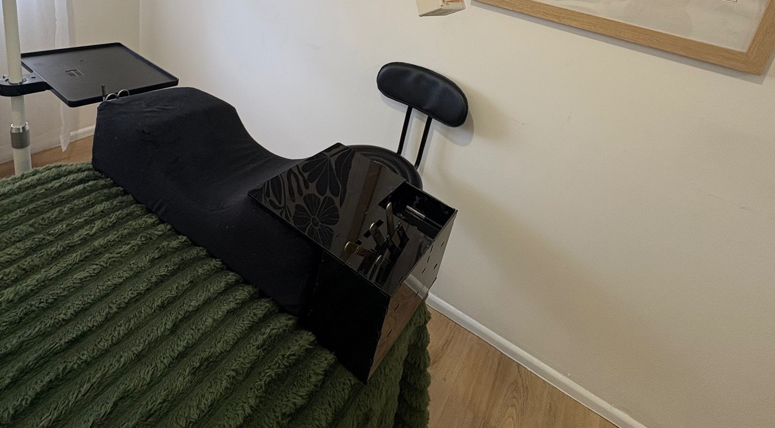 Comfortable treatment bed at Senorita Lashes and Brows, Reedy Creek, Queensland, AU, offers a relaxing experience.