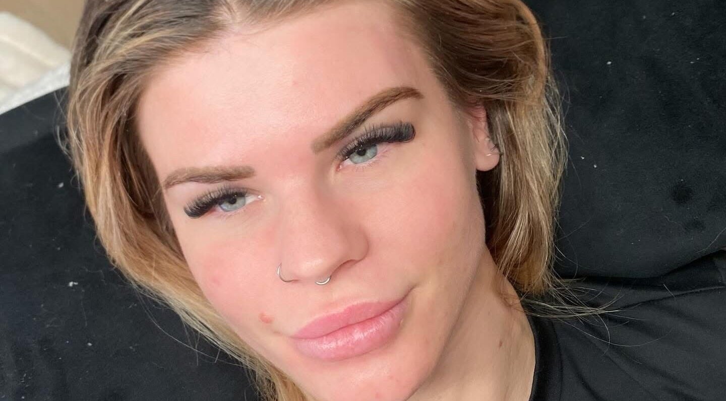 Client with styled lashes at Senorita Lashes and Brows, Reedy Creek, Queensland, AU.