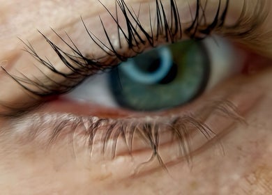 Close-up of enhanced lashes at Cai The Stylist, Benoni, Gauteng, ZA. Experience expert beauty treatments.