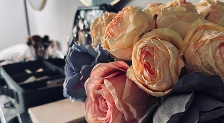 Elegant bouquet enhances the serene makeup space at Pro Makeup by Aiste Adam, Navan, County Meath, IE.