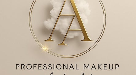 Sophisticated logo for Pro Makeup by Aiste Adam, Navan, County Meath, IE, with a golden A and cloud motif.