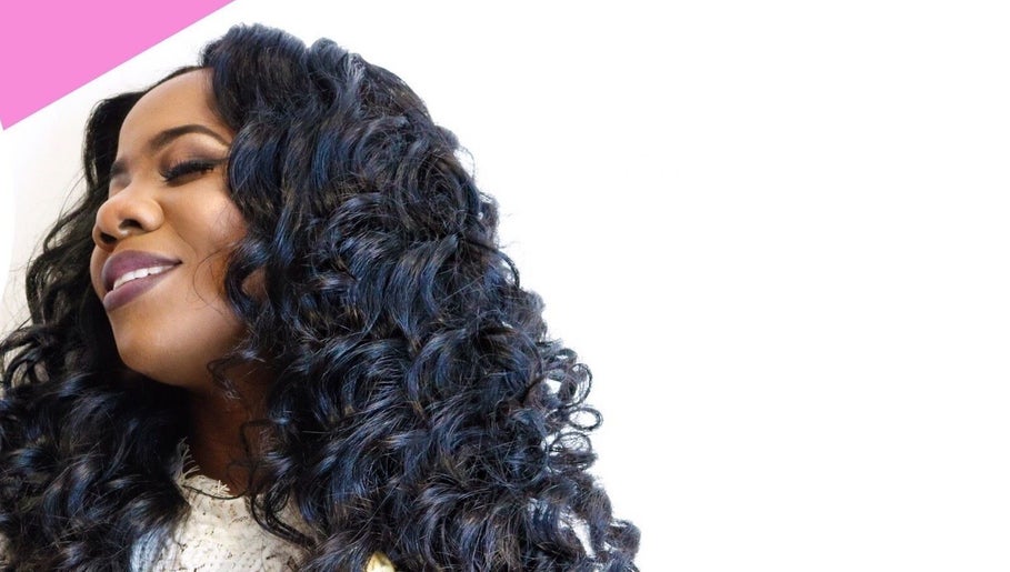 Radiant curls styled at Weave Darling Luxury Hair Boutique, Kingston, St. Andrew Parish, JM.