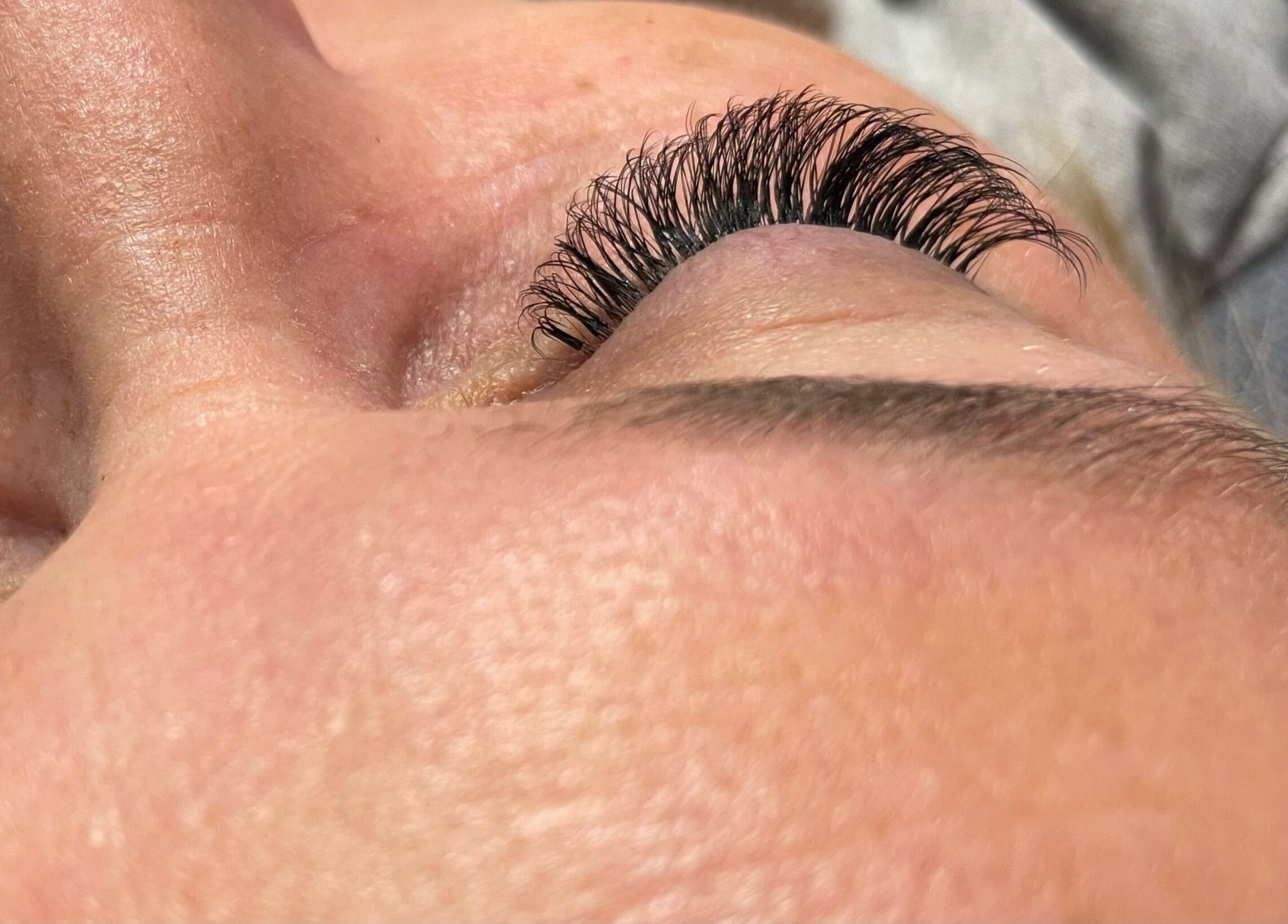 Close-up of lash extensions at Beauty Lounge by Salena, Fort Mcmurray, Alberta, CA.