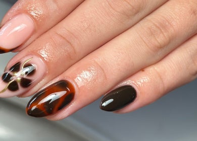 Elegant nail design at Nails and Beauty by Sarah, Huddersfield, England, GB showcasing intricate artistry.