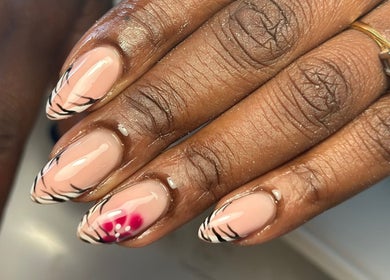 Sophisticated nail design at Nails and Beauty by Sarah, Huddersfield, England, GB.