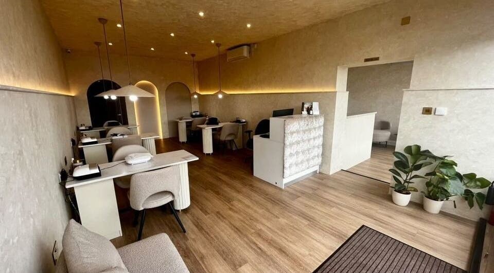 Interior of Cherish Beauty in Canvey Island, England, GB featuring modern decor and comfortable seating.