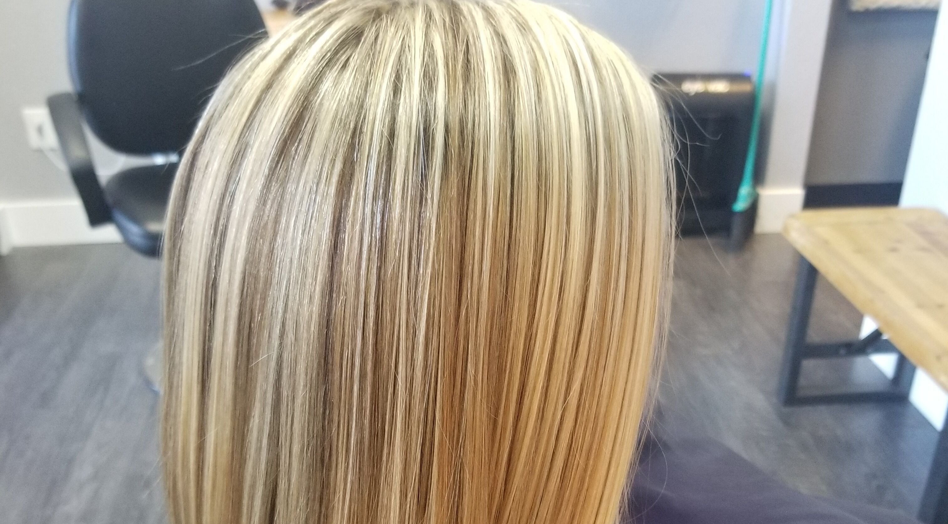 Radiant blonde highlights at Ice and Glow Beauty and Wellness Center LLC, Ft Worth, Texas, US.