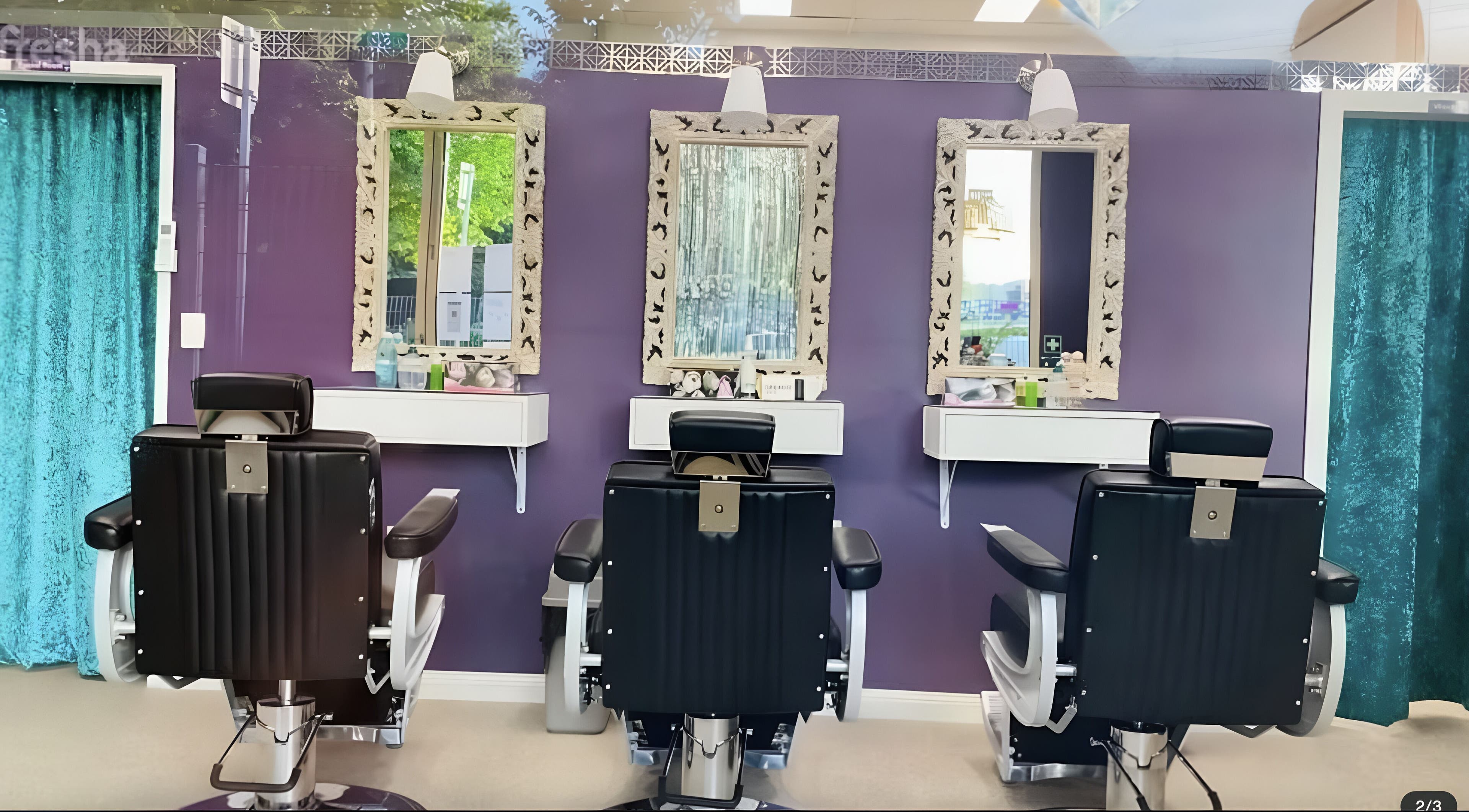 Elegant salon chairs and mirrors at Beyond Beauty by her Warragul, Warragul, Victoria, AU.