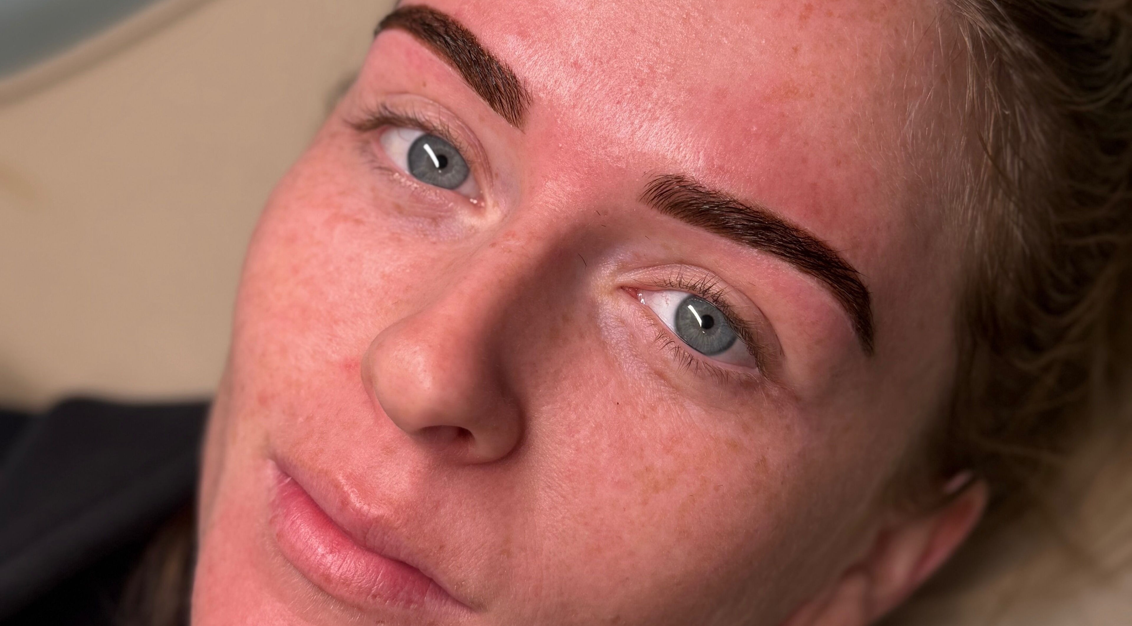 Close-up of expertly shaped brows at Killa Arch, Laidley, Queensland, AU for a refined and fresh look.