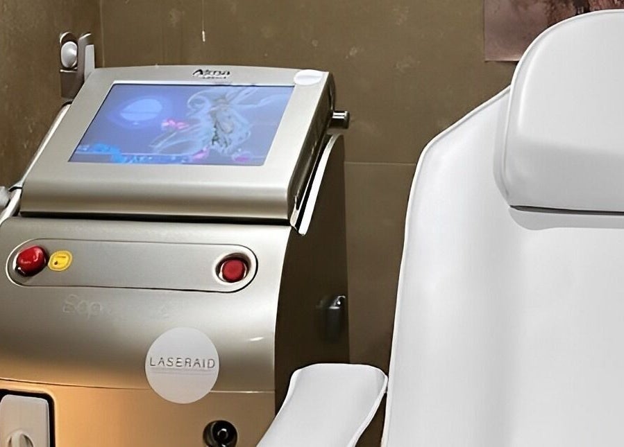 Laser treatment machine at Marose Aesthetics, Bradford, England, GB offers advanced beauty services.