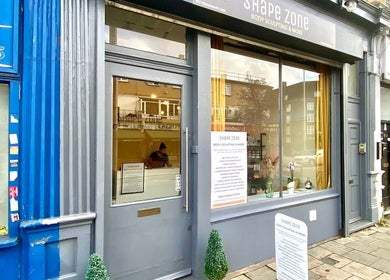 Exterior view of Shape Zone London on a street in London, England, GB with a welcoming front.