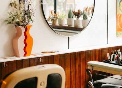 Elegant interior of Lume Hair Studio | Netil Lane, London, England, GB, showcasing chic decor and modern aesthetics.