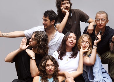 Friendly team at Lume Hair Studio | Netil Lane in London, England, GB, posing together with playful expressions.