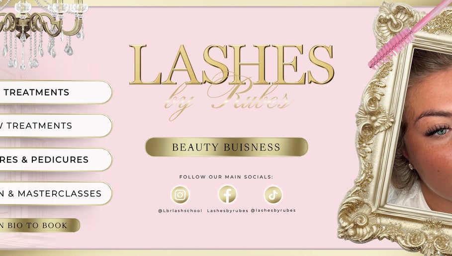 Lashesbyrubes offers beauty treatments in Minehead, England, GB. Elegant decor and focus on eyelashes.