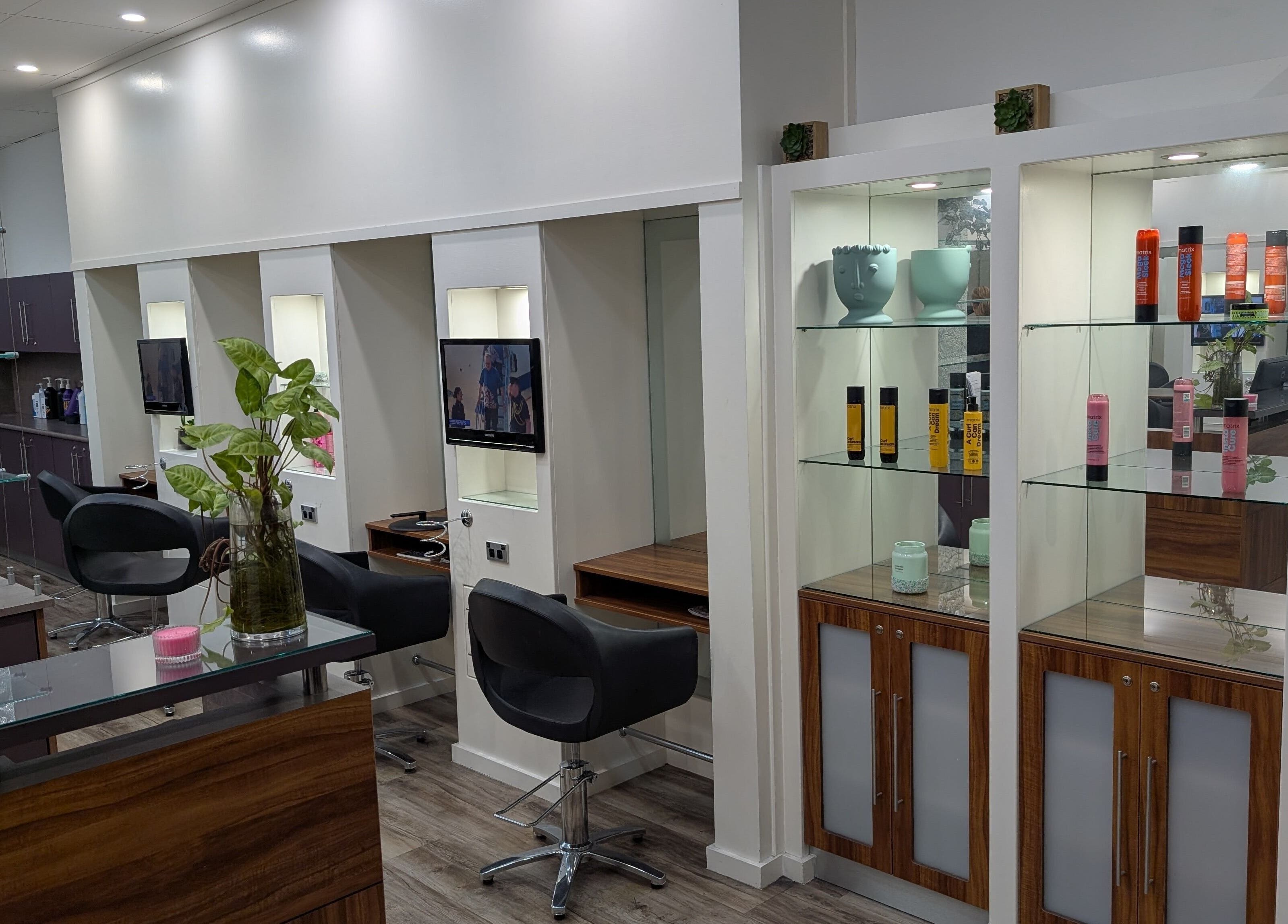 FIG salon's sleek interior design in Bull Creek, Western Australia, AU showcases elegance and modern style.