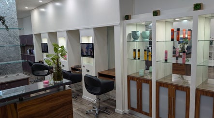 FIG salon's sleek interior design in Bull Creek, Western Australia, AU showcases elegance and modern style.