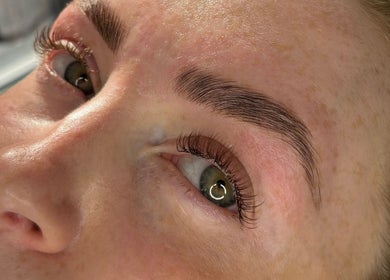 Close-up of expertly styled lashes at MiLashes, Dublin, County Dublin, IE, showcasing beauty and precision.