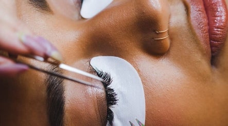 Close-up of eyelash extension application at MiLashes, Dublin, County Dublin, IE.