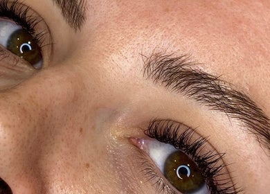 Close-up of eye with full lashes at MiLashes, Dublin, County Dublin, IE.