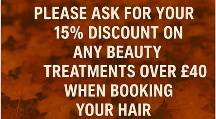 Dovecote Hair Studio (Ice) in Oxford, England, GB offers 15% off beauty treatments over £40 with hair bookings.