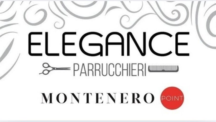 Logo di Elegance Parrucchieri a Pescara, Italia, IT con forbici e pettine stilizzati.