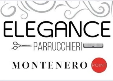 Logo di Elegance Parrucchieri a Pescara, Italia, IT con forbici e pettine stilizzati.