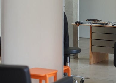 Contemporary interior of Hair Salon in Pererenan — Rasa Gaya, Bali, Bali, ID with modern furniture.