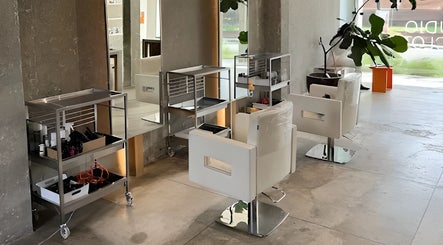 Modern salon chairs and tools at Hair Salon & Facial in Ubud — RASA GAYA, Bali, Bali, ID.