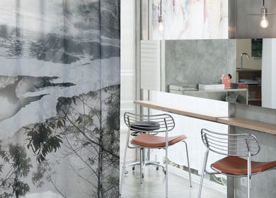 Modern salon interior with artistic decor at Hair Salon & Facial in Ubud — RASA GAYA, Bali, Bali, ID.