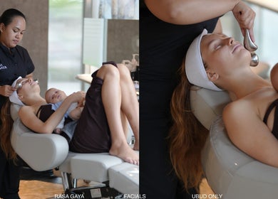 Relaxing facial at Hair Salon & Facial in Ubud — RASA GAYA, Bali, Bali, ID with a mom and baby.