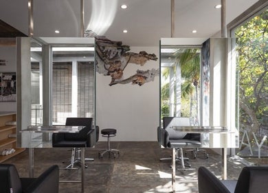 Modern salon interior at Hair Salon & Facial in Ubud — RASA GAYA, Bali, Bali, ID with sleek decor.